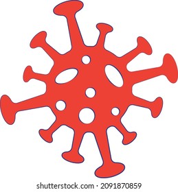 Coronavirus-Symbol Coronavirus Bacteria-Konzept