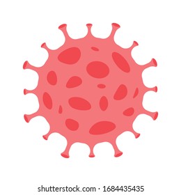 Coronavirus icon. Corona virus disease symbol. Influenza epidemic logo. Sars Covid-19 sign. Isolated on white background. Vector illustration image.