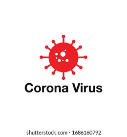 Coronavirus icon. Editable Vector Symbol Illustration.