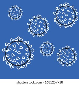 Coronavirus Icon Flu epidemic strain
