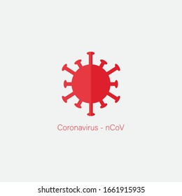 Coronavirus icon graphic element. Illustration template design