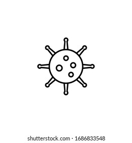 Coronavirus-Symbol Illustration einzelne Vektorillustration-Symbol