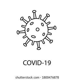 Isolation des Coronavirus, covid-19. Vektorgrafik