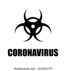 Coronavirus icon on an isolated background, vector illustration