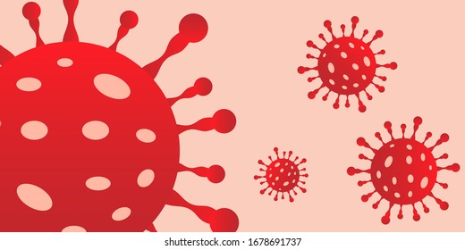 Coronavirus icon outbreak dangerous corona flu strain pandemic medical health risk concept vector illustration