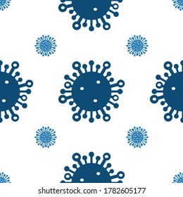 Coronavirus-Symbolmuster. Bakterienmuster. Symbol des Corona-Virus-Bakteriums