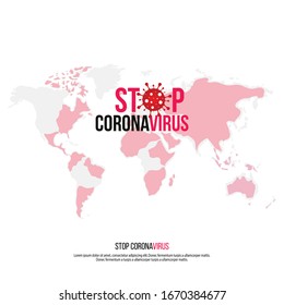 Coronavirus Icon with Red Prohibit Sign, 2019-nCoV Novel Coronavirus Bacteria. No Infection and Stop Coronavirus Concepts. Dangerous Coronavirus Cell in China, Wuhan. Isolated Vector Icon