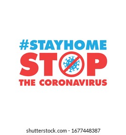Coronavirus Icon with Red Prohibit Sign. Stop pandemic virus. Covid-19 outbreak. 