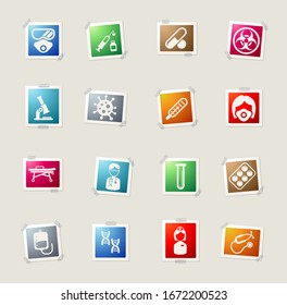 Coronavirus icon set for infographic or website. Novel Coronavirus 2019-nCoV. 2019 and 2020 epidemic COVID-19