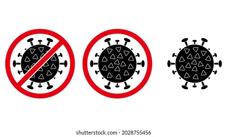 coronavirus icon set vector sign symbol