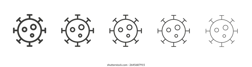 Ícone de coronavírus ilustração simples logotipo arte