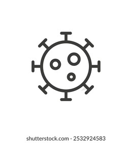 Coronavirus Symbol Einfache Kontur, Vektorlogo