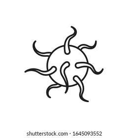 Coronavirus icon simple style, perfect for illustration Healthcare and medical etc