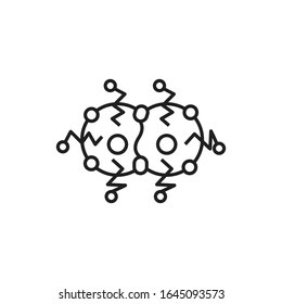 Coronavirus icon simple style, perfect for illustration Healthcare and medical etc