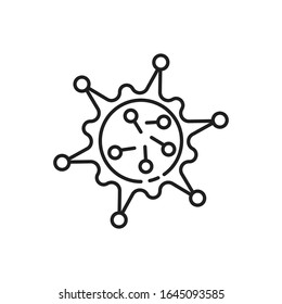 Icono Coronavirus estilo simple, perfecto para ilustración Salud y medicina etc