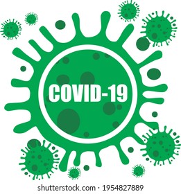 coronavirus a  icon symbol illustration