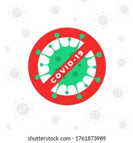 coronavirus icon symbol vector illustration