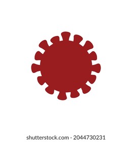 Coronavirus icon symbol vector illustration on white background