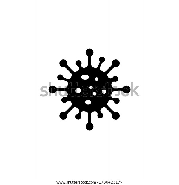 白い背景にコロナウイルスのアイコンシンボルベクターイラスト のベクター画像素材 ロイヤリティフリー
