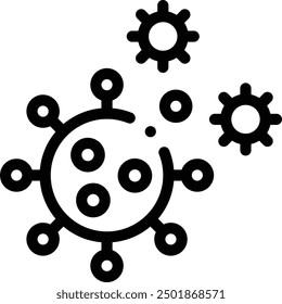 coronavirus icon. Thin Linear Style Design Isolated On White Background