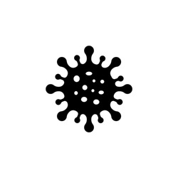 Coronavirus Icon Vector Illustration. Covid-19 Icon Symbol