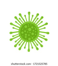 Coronavirus Icon Vektorgrafik Design