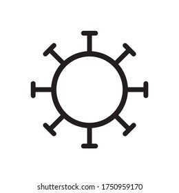 coronavirus icon vector illustration template