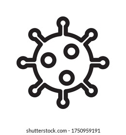coronavirus icon vector illustration template