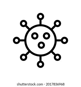 Coronavirus-Symbol, Vektorgrafik-Stil