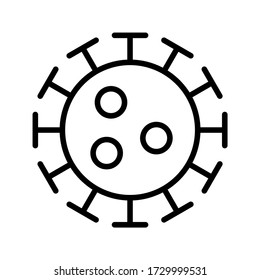 coronavirus icon vector on white background