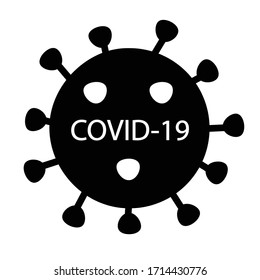Coronavirus icon vector outlines illustration