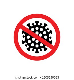 Coronavirus icon vector symbol isolated illustration white background