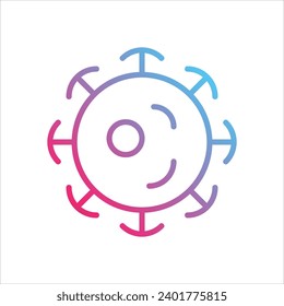  Coronavirus icon with white background vector