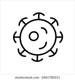  Coronavirus icon with white background vector