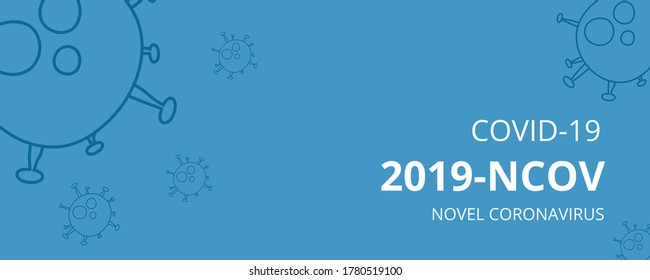 Coronavirus illustration Background Image, Banner, Suitable for blog post, color editable