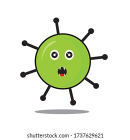 Coronavirus illustration character suitable for ads, emoticons, icons, logos and there is still much you can do with it.