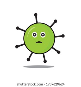 Coronavirus illustration character suitable for ads, emoticons, icons, logos and there is still much you can do with it.