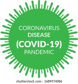 Coronavirus illustration icon editable vector graphics