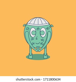 Coronavirus illustration marhaban ya ramadan