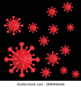 Coronavirus. Illustrations concept coronavirus COVID-19  Vector illustration.