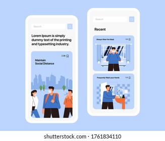 Coronavirus Illustrations and Mobile App