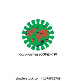Coronavirus illustration,SARS-CoV-2 vector illustration. 2019-nCoV Coronavirus epidemic in 2020. China coronavirus strain close up.