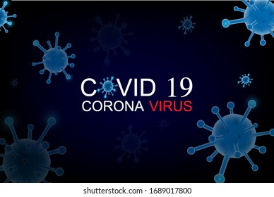 Coronavirus image or COVID-19 for presentation or publicity.