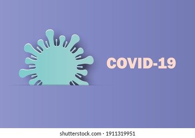 Coronavirus image or COVID-19 for presentation or publicity.vector