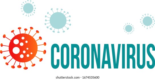 
Coronavirus image. Flat vector illustration. Virus molecules. 
banner for a medical site