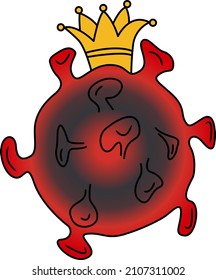 coronavirus infection molecule with crown