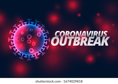 coronavirus infection outbreak pandemic disease background design