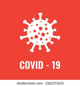 Coronavirus Info Cell Icon, 2019-nCoV Novel Coronavirus Bacteria. No Infection and Stop Coronavirus Concepts. Dangerous Coronavirus Cell  Isolated Vector Icon