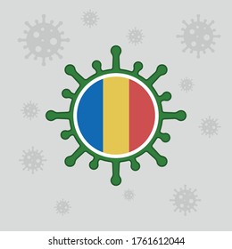 infografía de coronavirus en Rumania. Plantilla de vector de diseño covid-19 editable creativo para web, noticias, móvil, aplicación. ilustración del virus corona por país.
