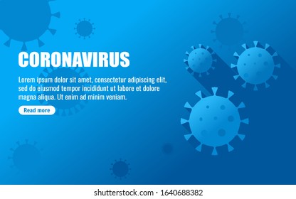 Coronavirus Infographic and Social Media post template with text space. Vector Illustration of a 2019-20 Wuhan Novel Corona Virus (nCoV) Outbreak. Can be used for web, mobile and print.